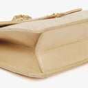 Chanel Medium Classic Single Flap Bag Beige Quilted Lambskin