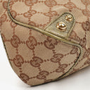 Gucci Beige/Metalic GG Canvas Horsebit Shoulder Bag