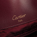 Cartier Must De Cartier Burgundy Leather Small Bucket Bag