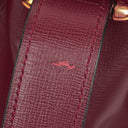 Cartier Must De Cartier Burgundy Leather Small Bucket Bag
