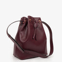 Cartier Must De Cartier Burgundy Leather Small Bucket Bag