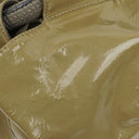 Loewe Olive Green Aire Patent Leather Anagram Nappa Shoulder Bag