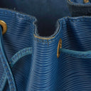 Louis Vuitton Petit Noe Blue EPI Leather Shoulder Bag