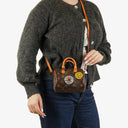 Louis Vuitton Nano Speedy Bandouliere Limited Edition World Tour Monogram Canvas Bag