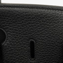 Hermès Birkin 35 In Black Fjord With Palladium Hardware