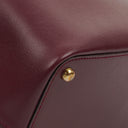 Cartier Must De Cartier Burgundy Leather Small Bucket Bag