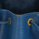 Louis Vuitton Petit Noe Blue EPI Leather Shoulder Bag