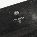 Chanel Long Flap Black Quillted Lambskin Wallet