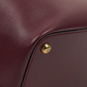 Cartier Must De Cartier Burgundy Leather Small Bucket Bag
