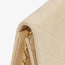 Chanel Medium Classic Single Flap Bag Beige Quilted Lambskin