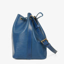 Louis Vuitton Petit Noe Blue EPI Leather Shoulder Bag