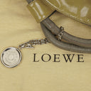 Loewe Olive Green Aire Patent Leather Anagram Nappa Shoulder Bag