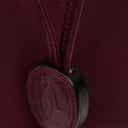 Cartier Must De Cartier Burgundy Leather Small Bucket Bag