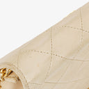 Chanel Medium Classic Single Flap Bag Beige Quilted Lambskin