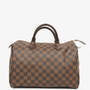 Louis Vuitton Speedy 30 Damier Ebene Coated Canvas Handbag