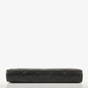 Chanel Long Flap Black Quillted Lambskin Wallet