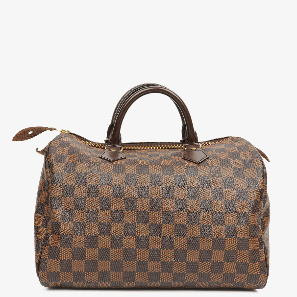 Louis Vuitton Speedy 30 Damier Ebene Coated Canvas Handbag
