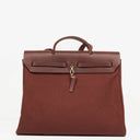 Hermes Herbag Toile Vache Hunter Havane MM 2 In 1 Bag