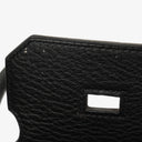 Hermès Birkin 35 In Black Fjord With Palladium Hardware