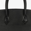 Hermès Birkin 35 In Black Fjord With Palladium Hardware