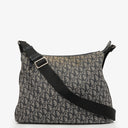 Christian Dior Navy Trotter Logo Canvas Large Crossbody Bag