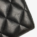 Chanel Long Flap Black Quillted Lambskin Wallet