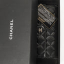Chanel Long Flap Black Quillted Lambskin Wallet