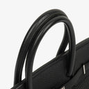 Hermès Birkin 35 In Black Fjord With Palladium Hardware