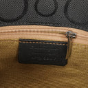 Salvatore Ferragamo Gancini Black Canvas Bag