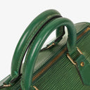 Louis Vuitton Speedy 25 Green EPI Leather Handbag