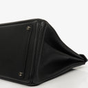Hermès Birkin 35 In Black Fjord With Palladium Hardware