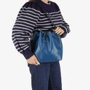 Louis Vuitton Petit Noe Blue EPI Leather Shoulder Bag