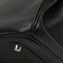 Hermès Birkin 35 In Black Fjord With Palladium Hardware
