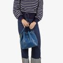 Louis Vuitton Petit Noe Blue EPI Leather Shoulder Bag