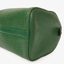 Louis Vuitton Speedy 25 Green EPI Leather Handbag