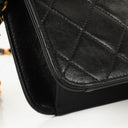 Chanel Medium Classic Single Flap Bag Black Quilted Lambskin With 24K Gold-Plated Hardware