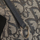 Christian Dior Navy Trotter Logo Canvas Large Crossbody Bag