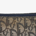 Christian Dior Navy Trotter Logo Canvas Large Crossbody Bag