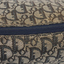Christian Dior Navy Trotter Logo Canvas Large Crossbody Bag