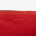 Chanel CC Logo Red Leather Full Flap Shoulder Bag