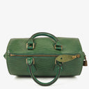 Louis Vuitton Speedy 25 Green EPI Leather Handbag