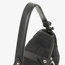 Salvatore Ferragamo Gancini Black Canvas Bag