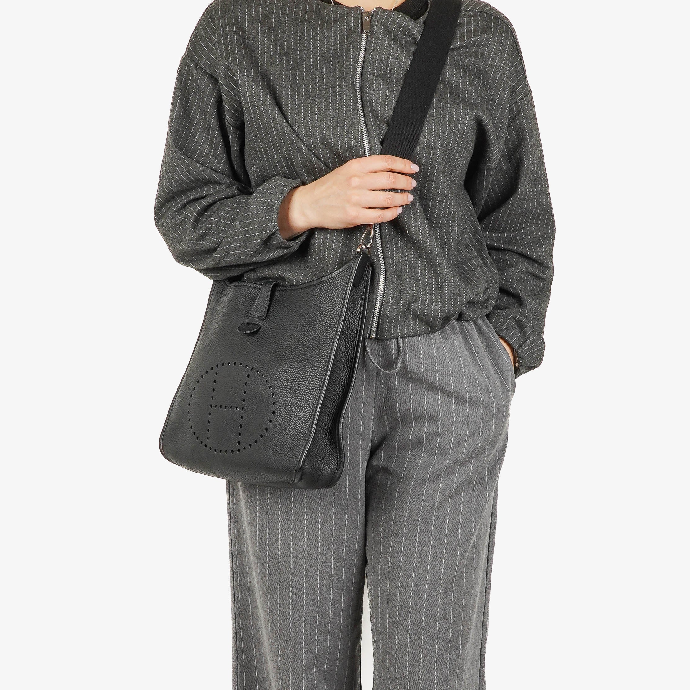 Borsa Hermes Evelyne I 29 PM Clemence nera