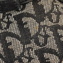 Christian Dior Black Leather Trotter Monogram Canvas Charms Shoulder Bag