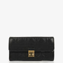 Christian Dior Cannage Black Quilted Leather Continental Wallet