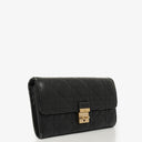 Christian Dior Cannage Black Quilted Leather Continental Wallet