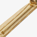 Louis Vuitton Pochette Cles Key and Change Holder Beige Monogram Mini Lin