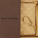 Louis Vuitton Pochette Cles Key and Change Holder Beige Monogram Mini Lin
