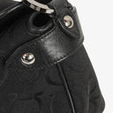 Salvatore Ferragamo Gancini Black Canvas Bag