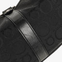 Salvatore Ferragamo Gancini Black Canvas Bag